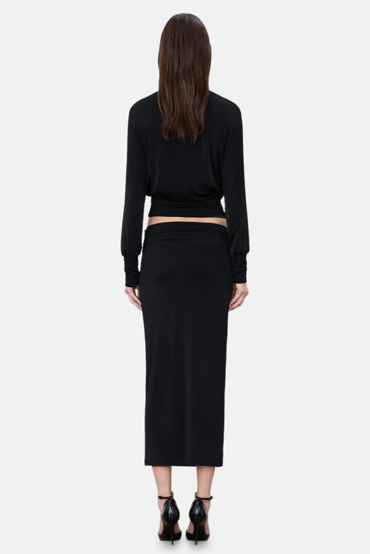 Elsa Midi Skirt Black
