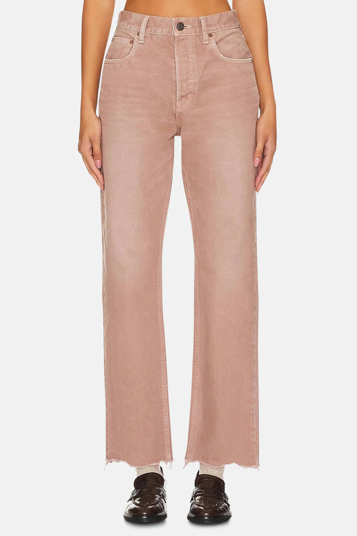 Emery Wide Straight Pant Beige