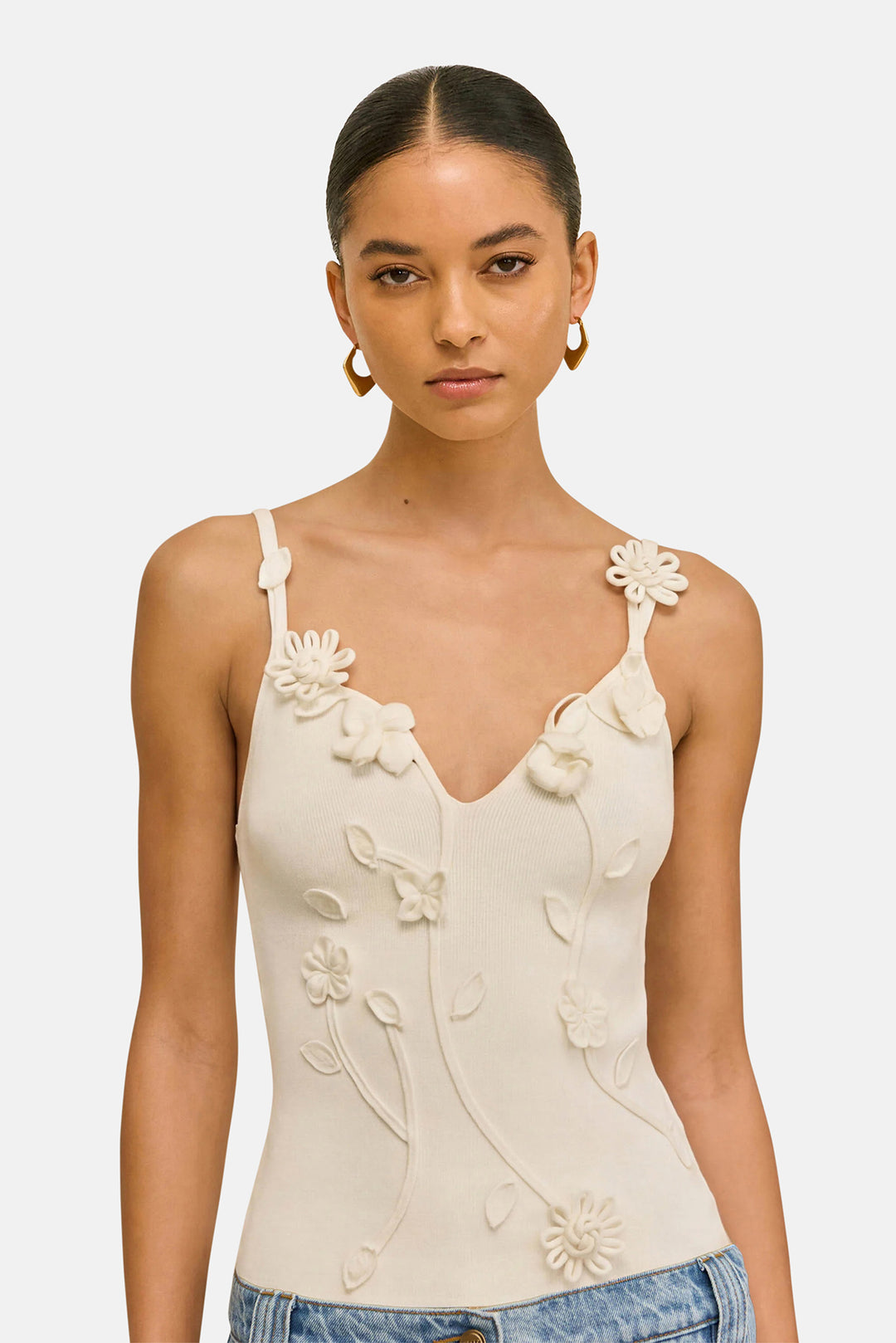 Emiliana Knit Top Off White