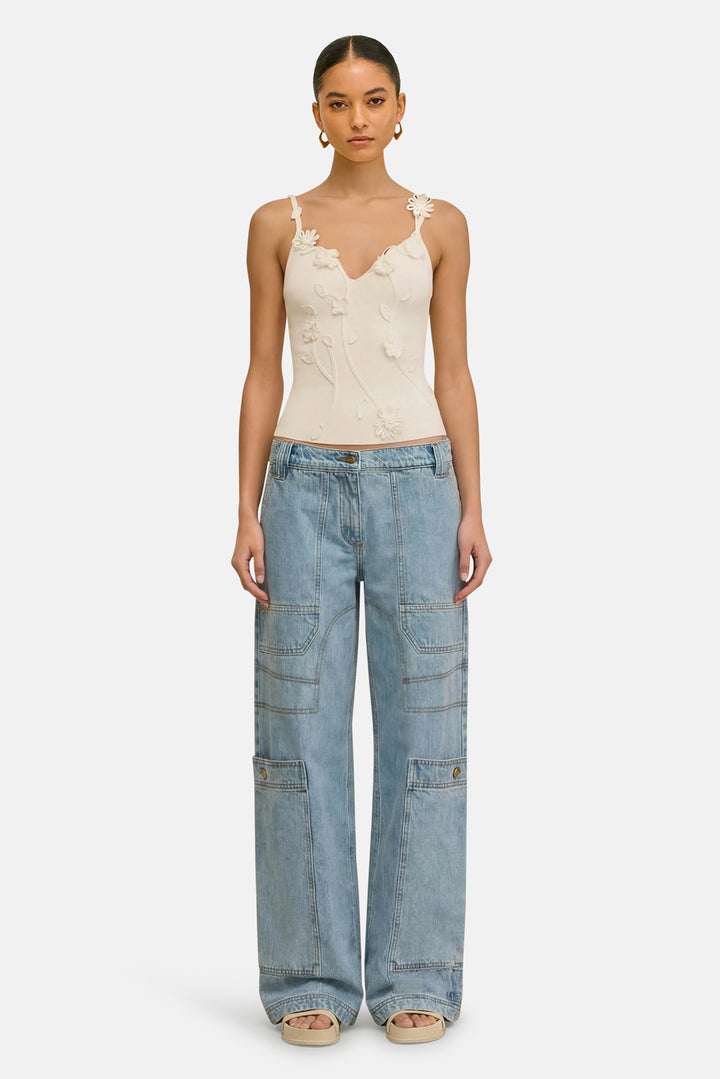 Emiliana Knit Top Off White
