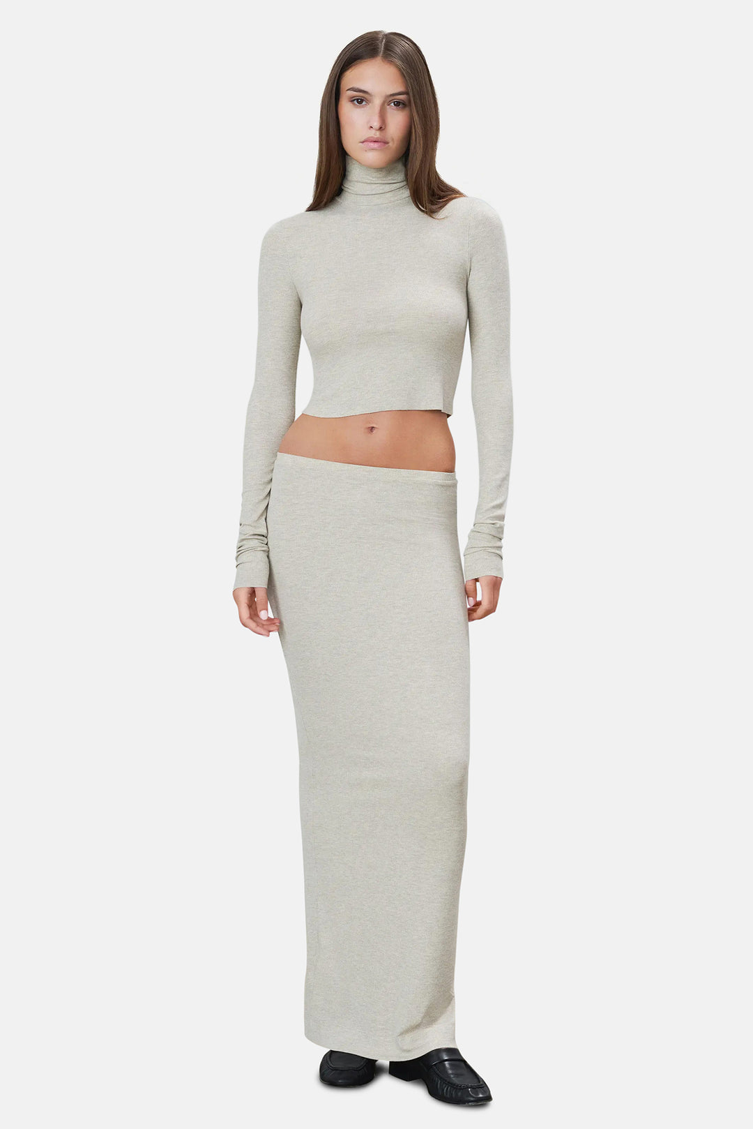 Emma Skirt Heather Oatmeal