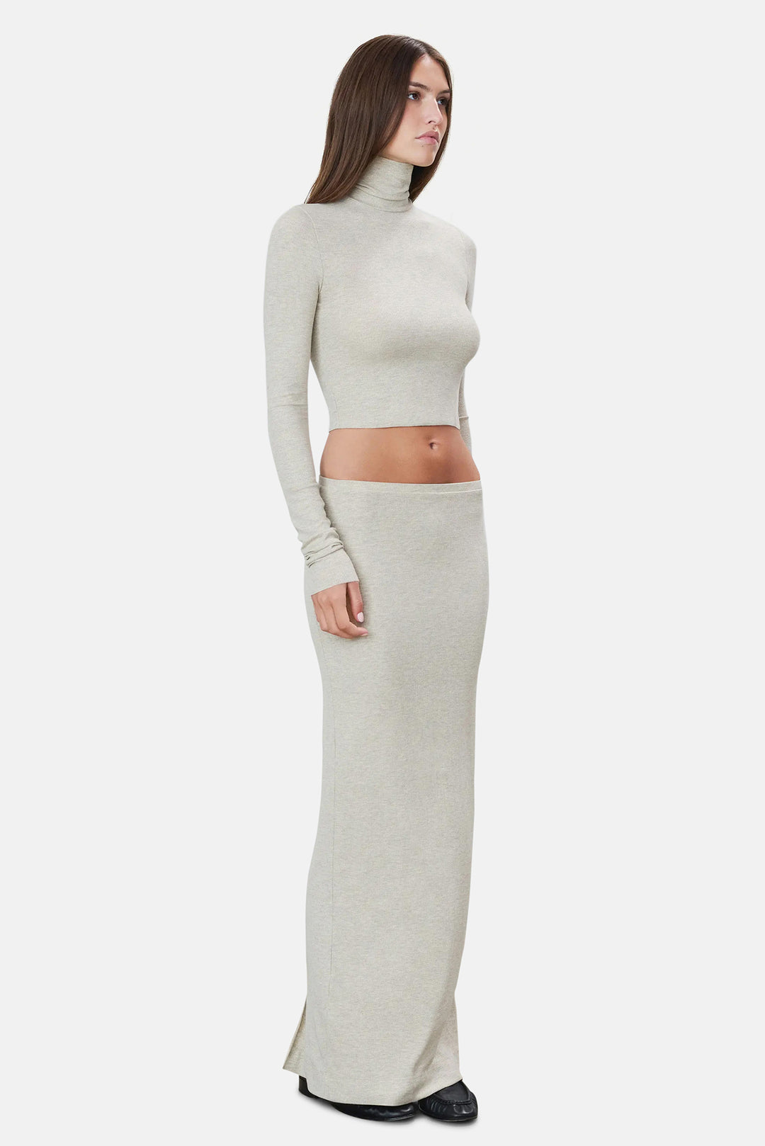 Emma Skirt Heather Oatmeal