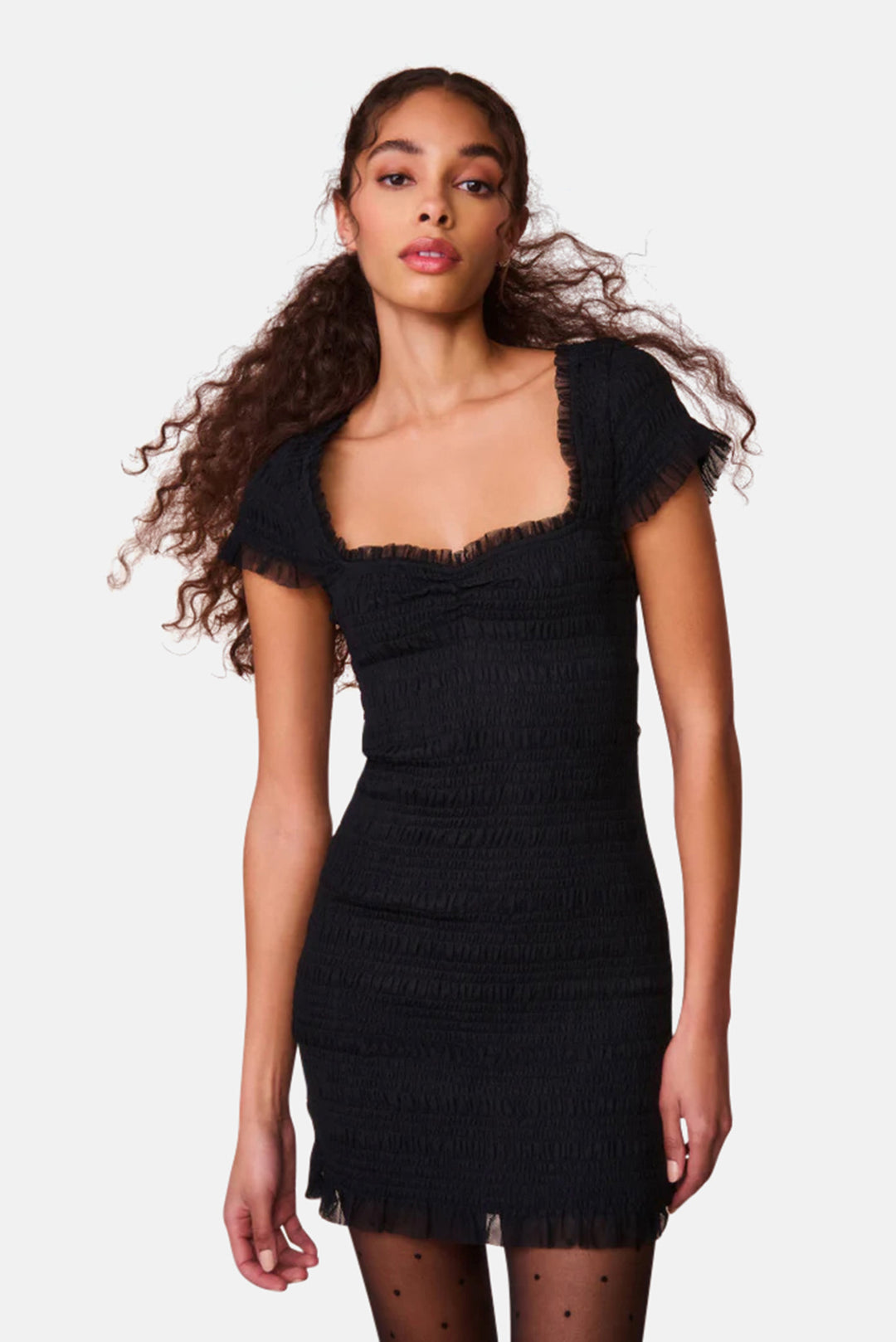 love shack fancy black dress LoveShackFancy Federica Dress in Black
