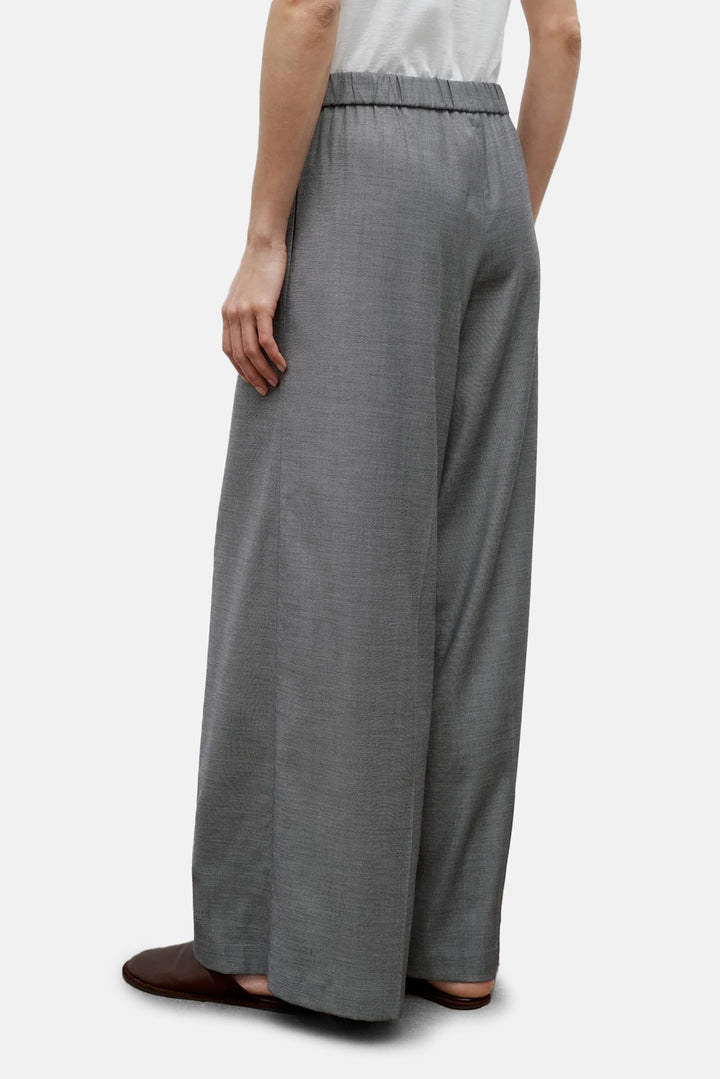 Eva Pant Wool/Viscose Medium Heather Grey