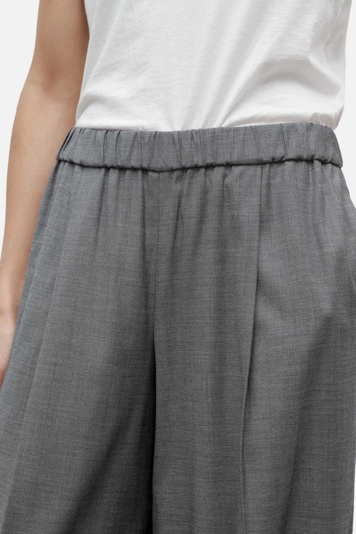 Eva Pant Wool/Viscose Medium Heather Grey