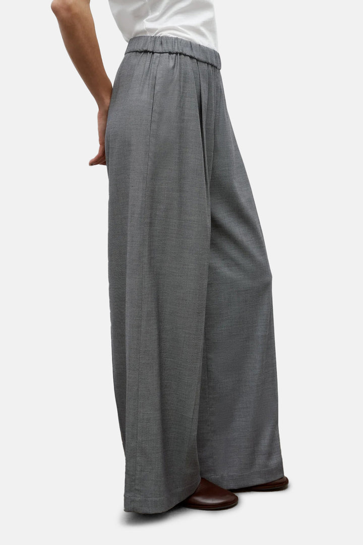 Eva Pant Wool/Viscose Medium Heather Grey