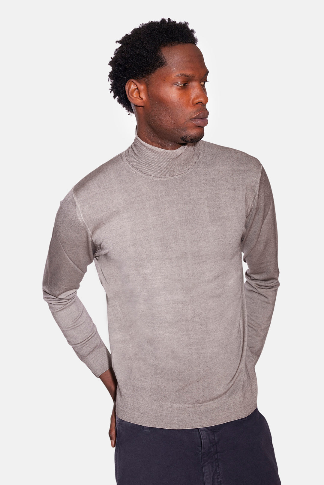 Extra Fine Merino Turtle Neck Camio