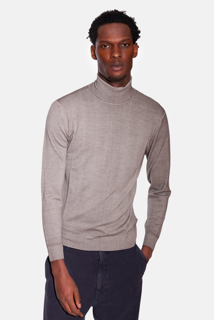 Extra Fine Merino Turtle Neck Camio