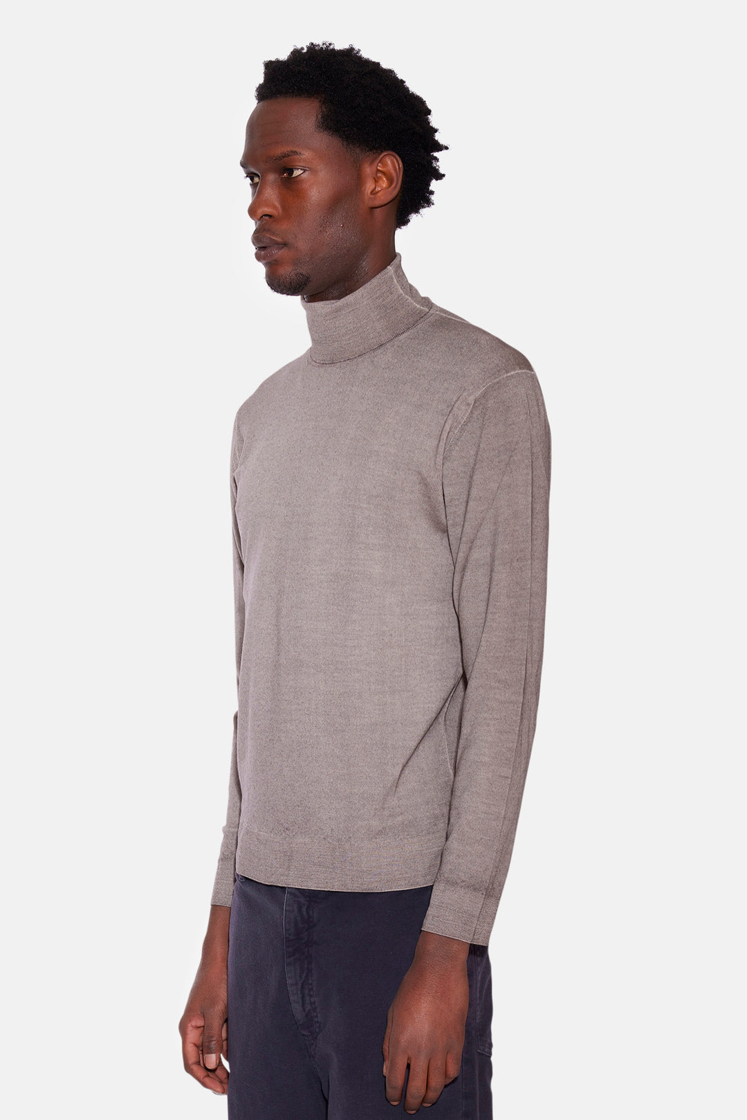 Extra Fine Merino Turtle Neck Camio