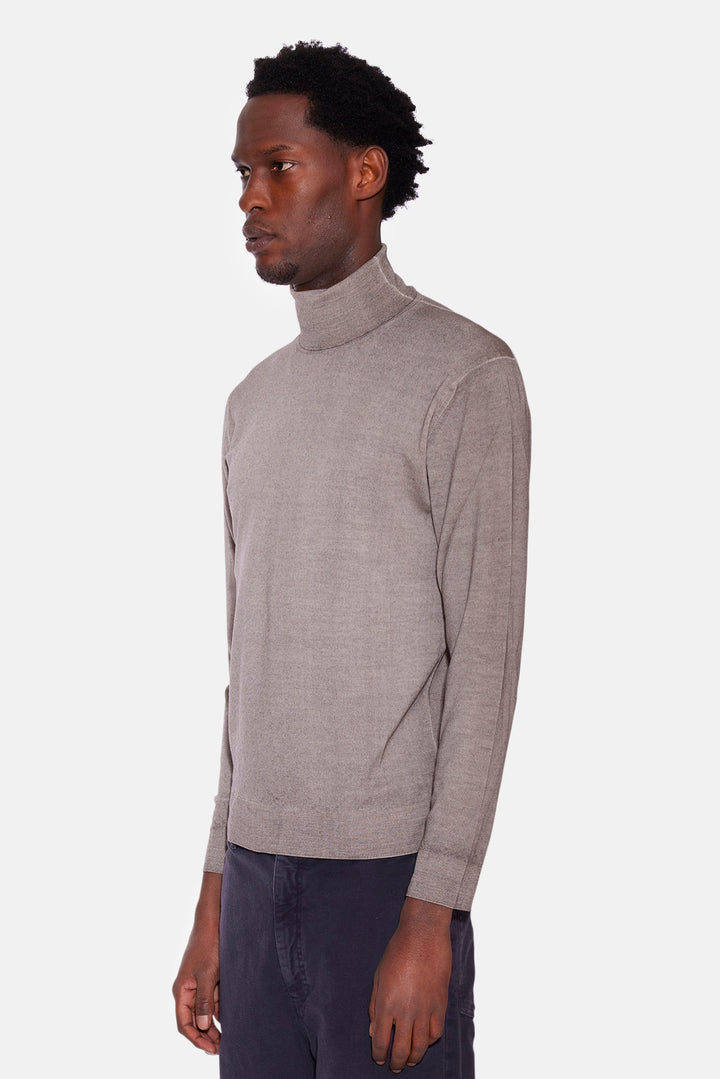 Extra Fine Merino Turtle Neck Camio