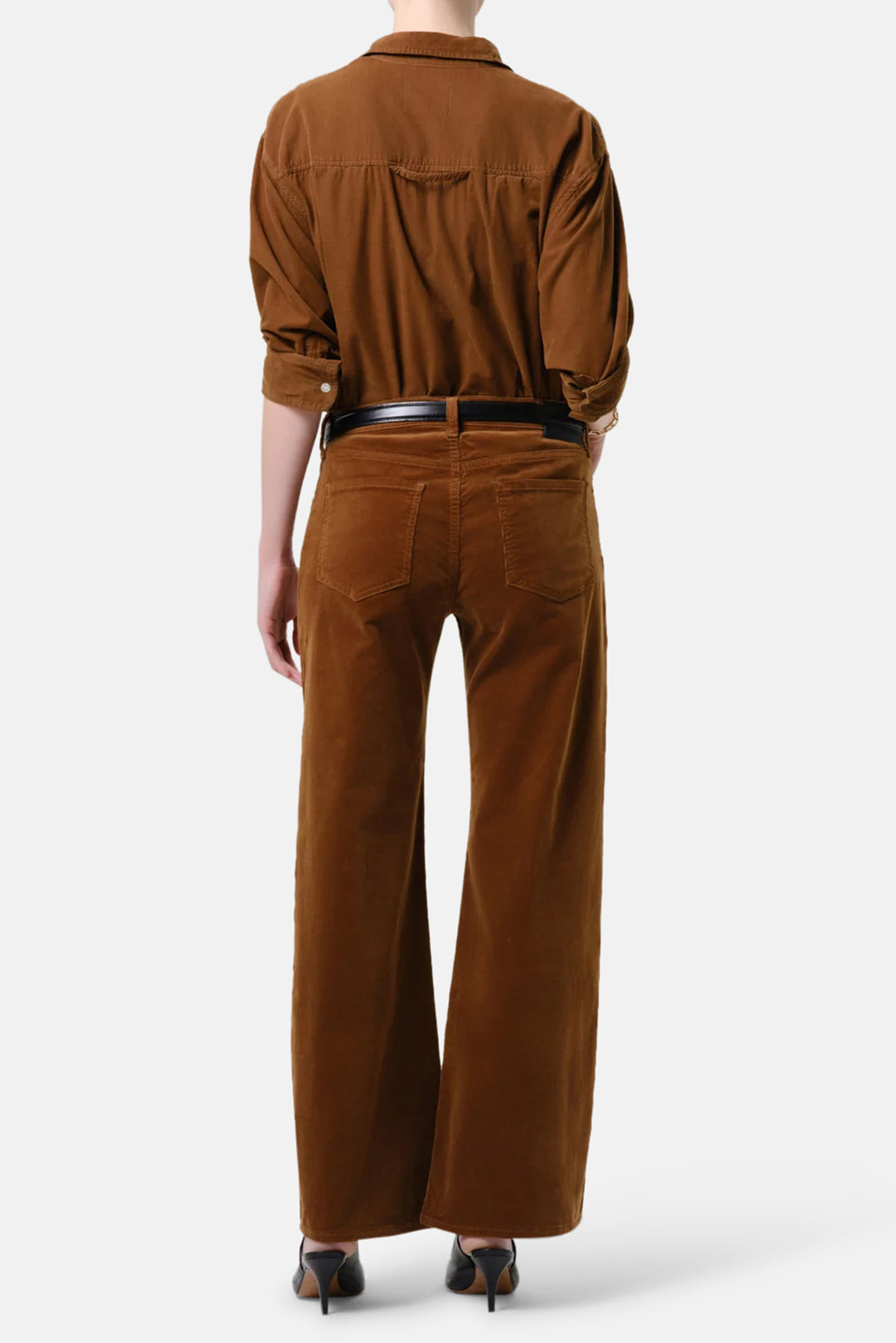Nora Corduroy Trouser Leg In Manuka