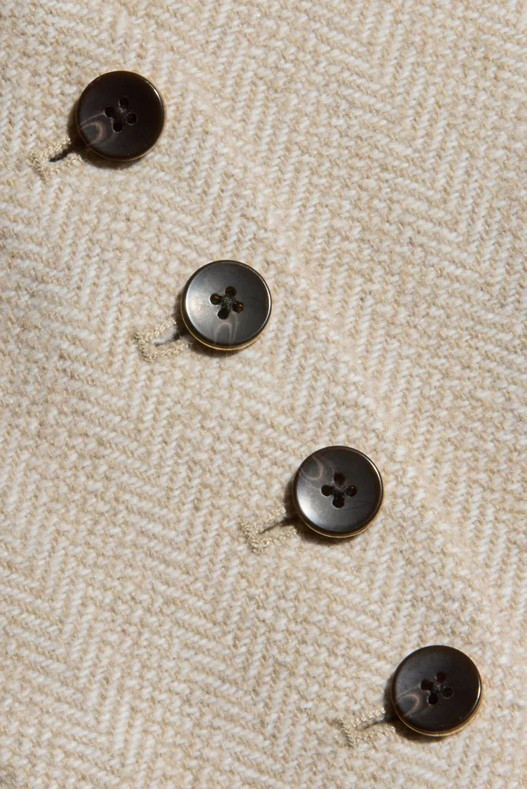 Jianna Vest Cappuccino/Ivory Tweed