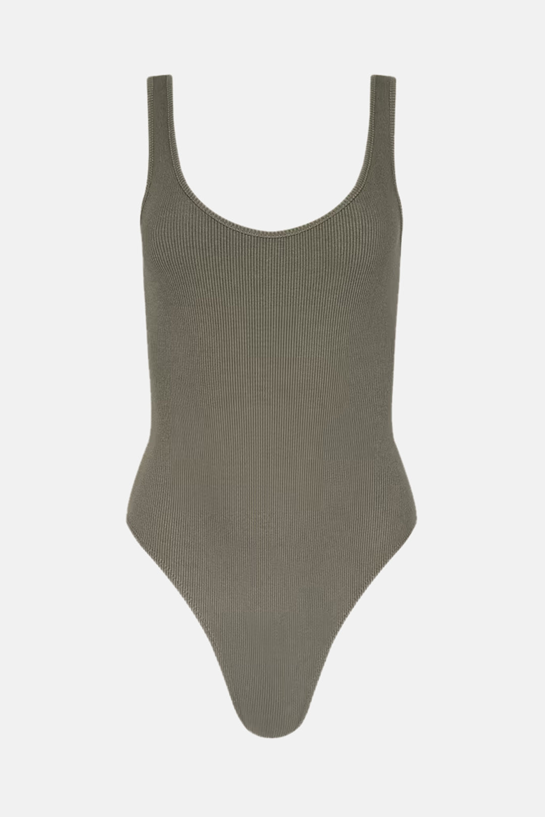 Nica Scoopneck Bodysuit Smokey Olive