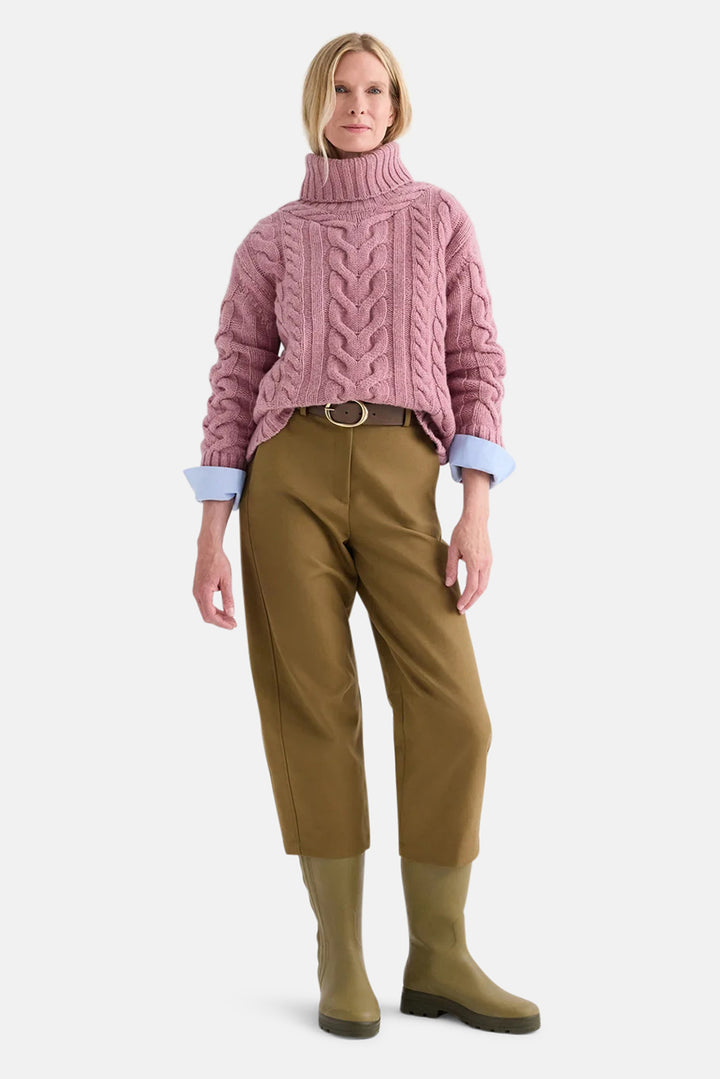 Traveling T Neck in Plum