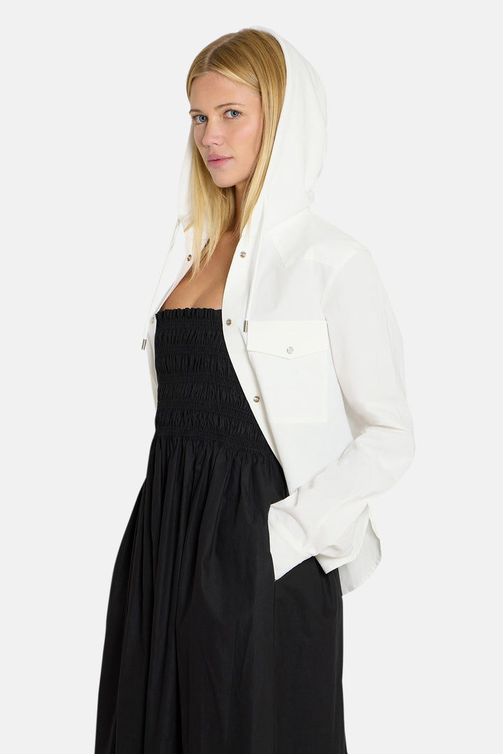 Brenda Shirt White w/ White Hood