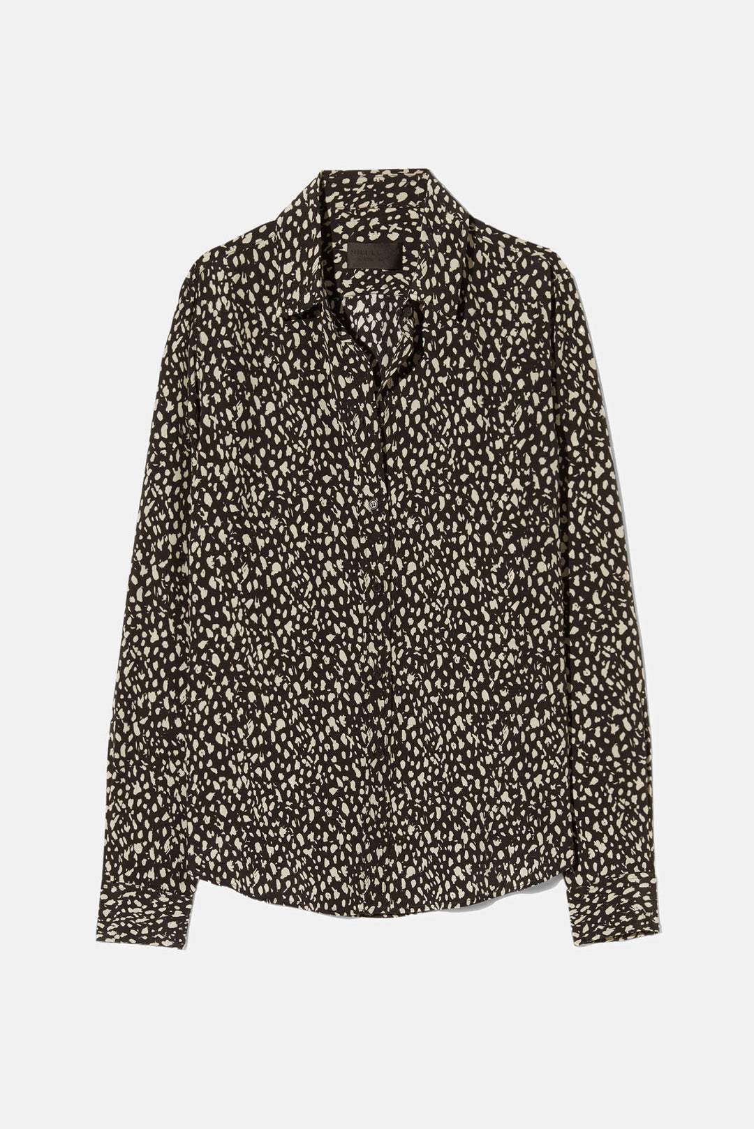Gaia Shirt Black/Stone Cheetah Print