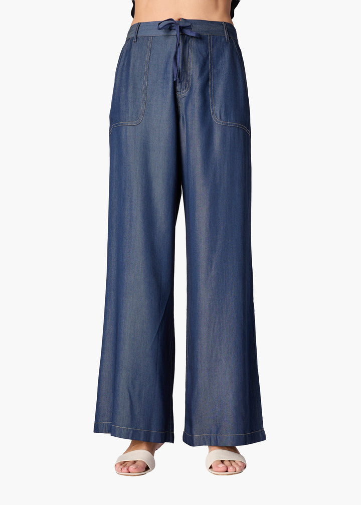 Sheldon Chambray Trouser Dark Wash