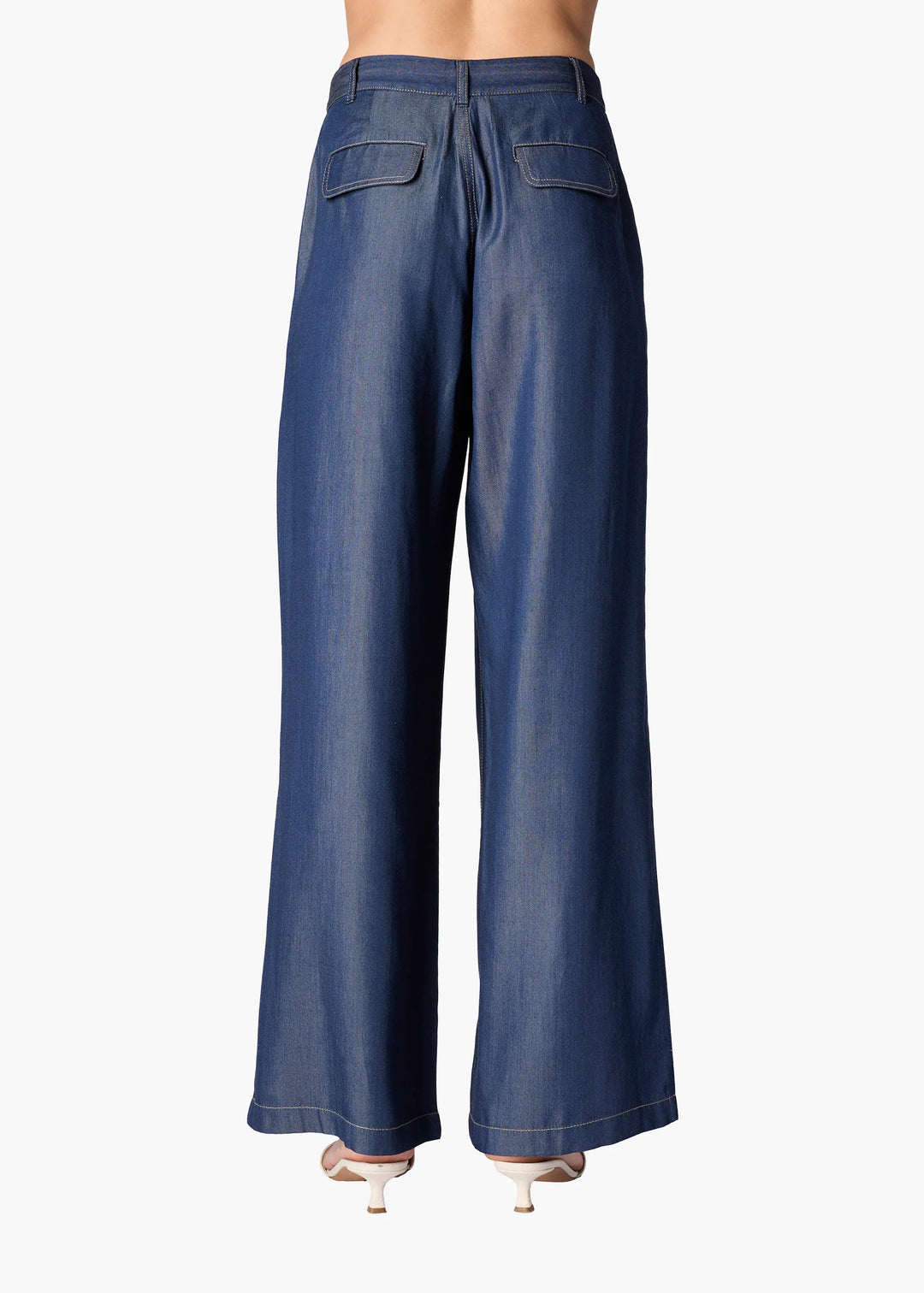 Sheldon Chambray Trouser Dark Wash