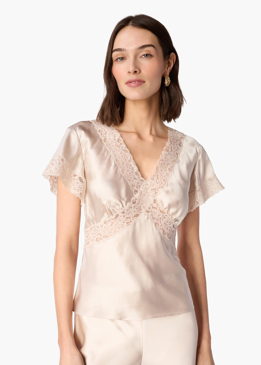 Romola Silk Top Oat