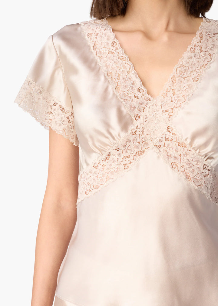 Romola Silk Top Oat