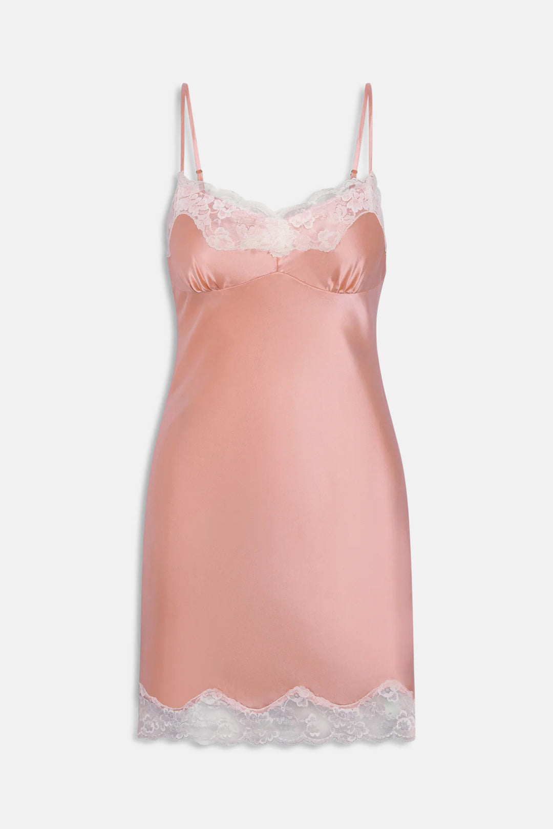 Liz Silk Mini Dress Sunrise Peach