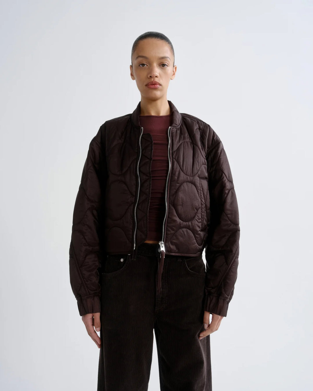 Iona Quilted Jacket in Deep Roast