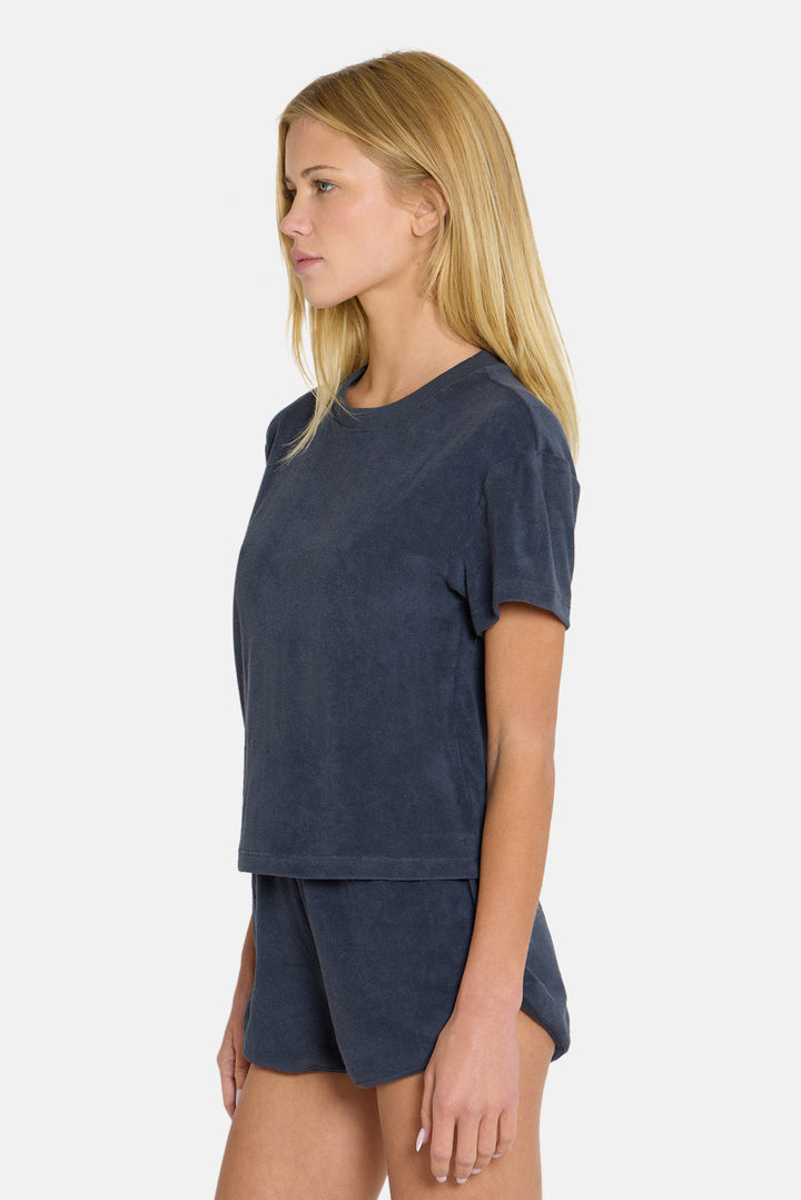 Nova Terry Tee Washed Black