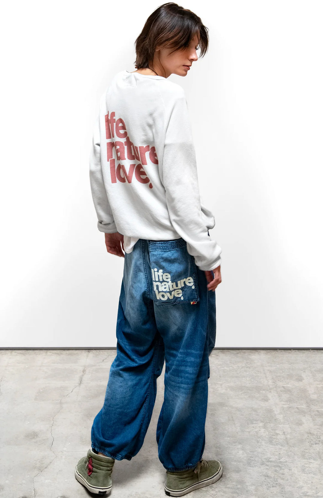 LNL Indigo Worshop/Uniform Loose Drawcord Biggy - Indigo Blues