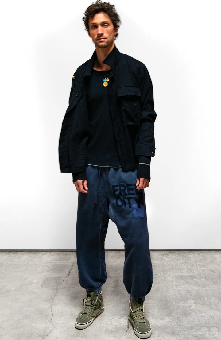Favolamove Cashmereblend Surplus Biggy Shirt - Sailors Navy