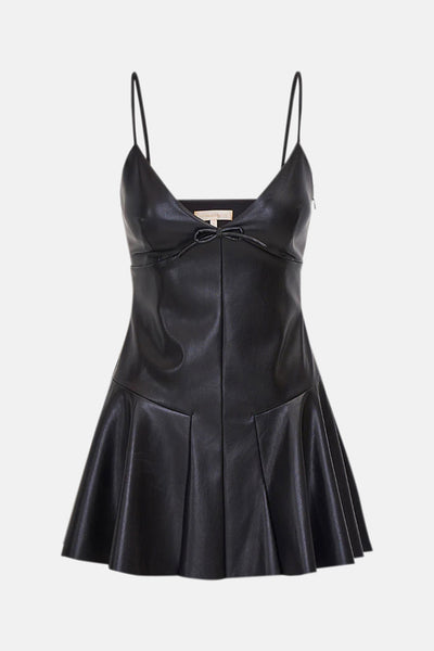 LoveShackFancy | Falletta Vegan Leather Mini Dress