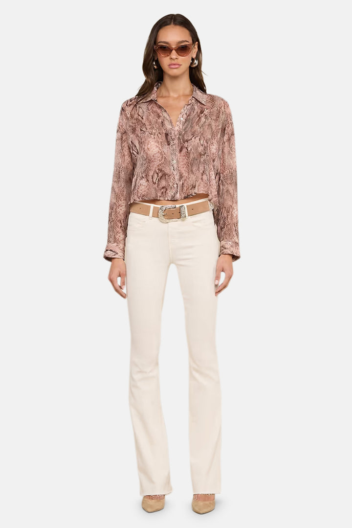 Cosette Shirt Mauve/Multi Western Snake Print