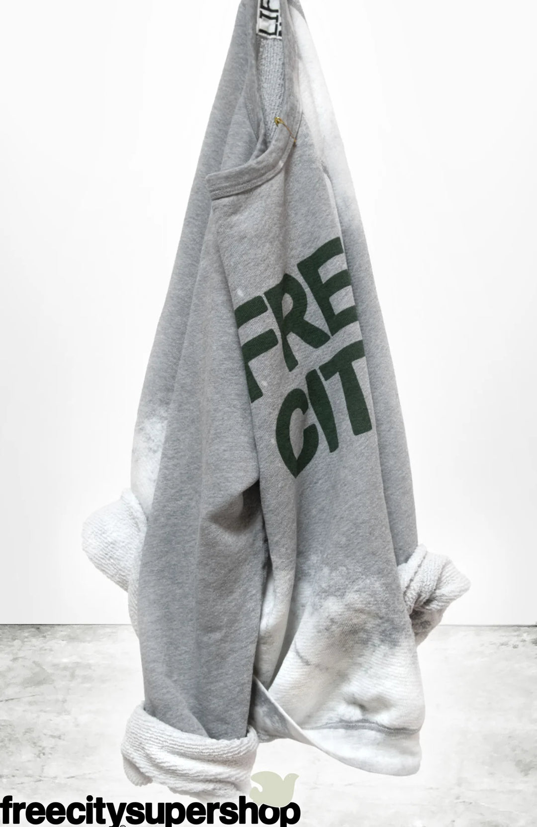 FREECITY HEATHERYUMM BLEACHOUT Raglan - Heather Surplus