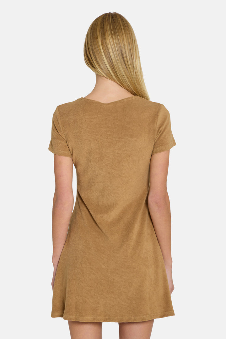 Hannah Terry Buttondown Dress Brown