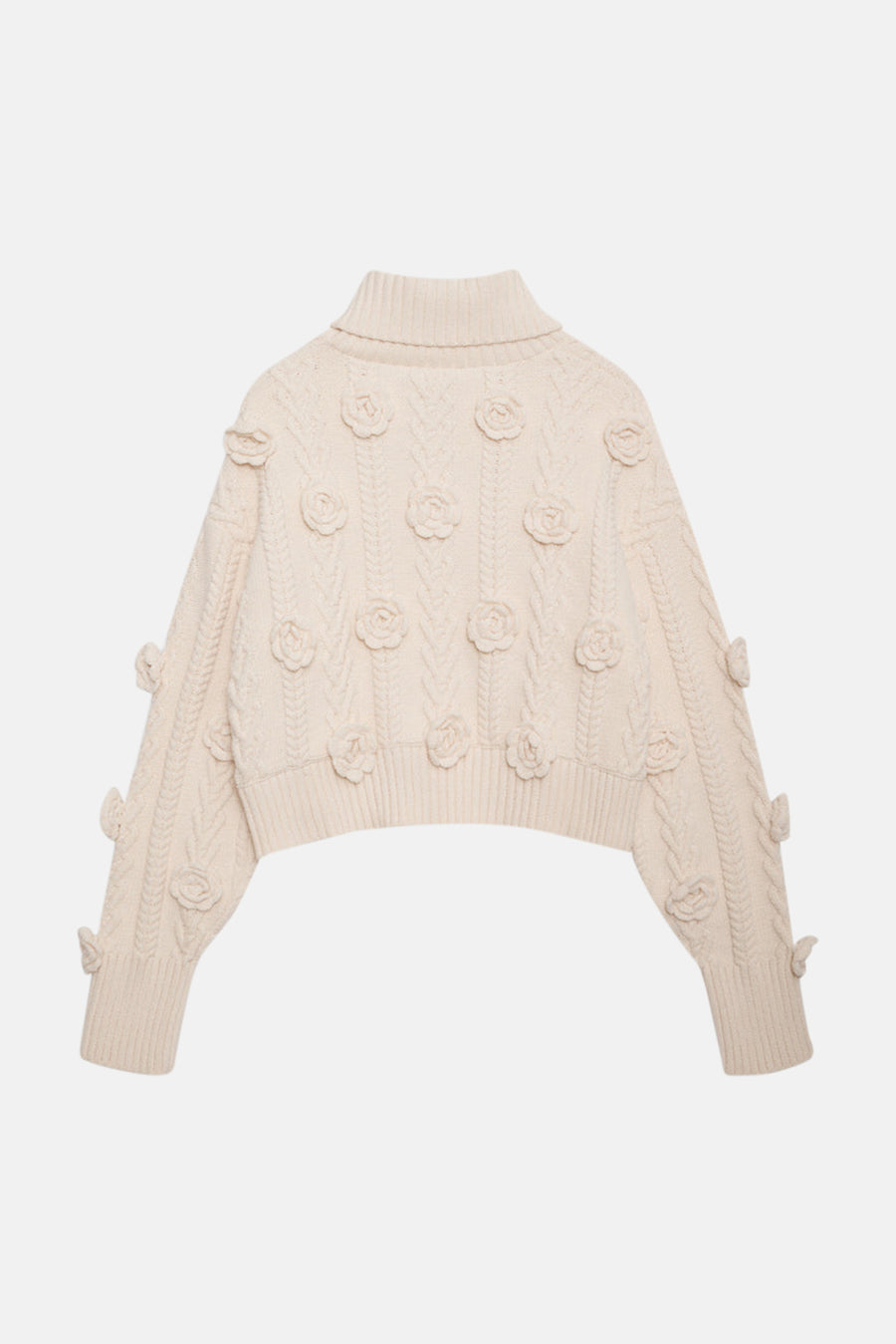 Martina Cropped Sweater White