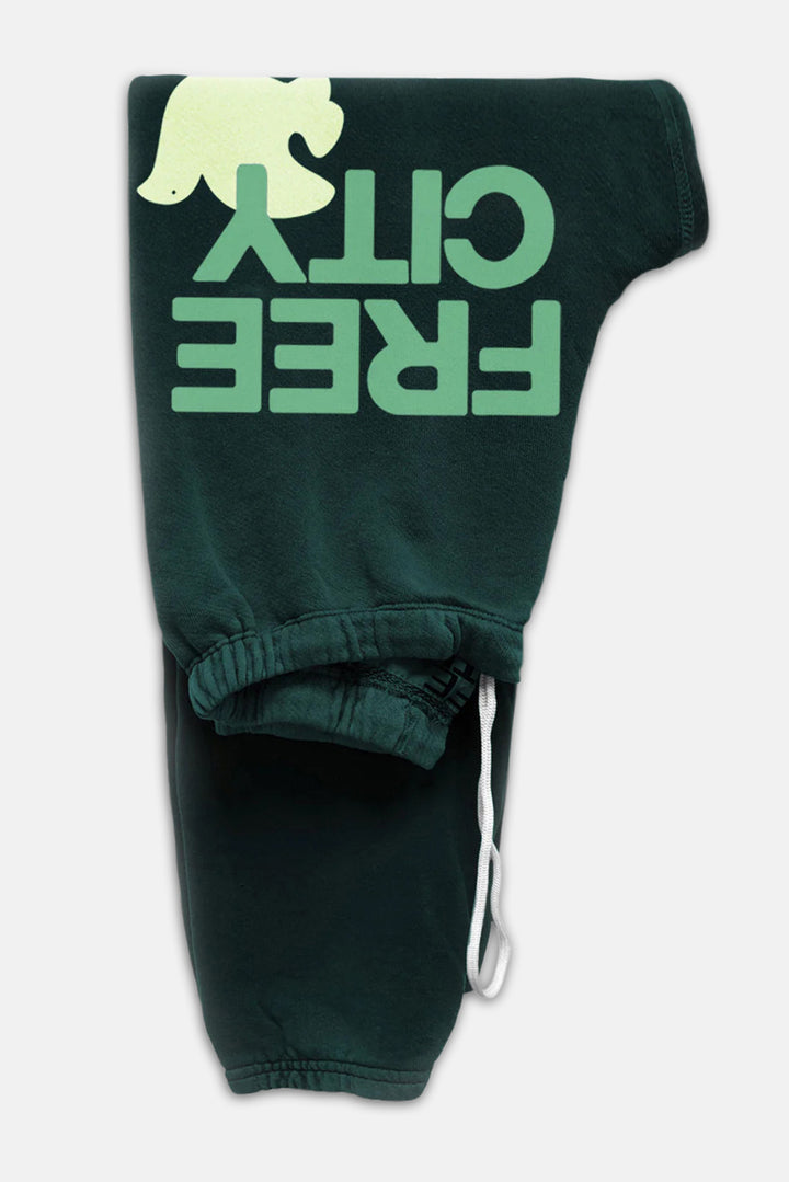 FREECITY LARGE Sweatpants Green Plant