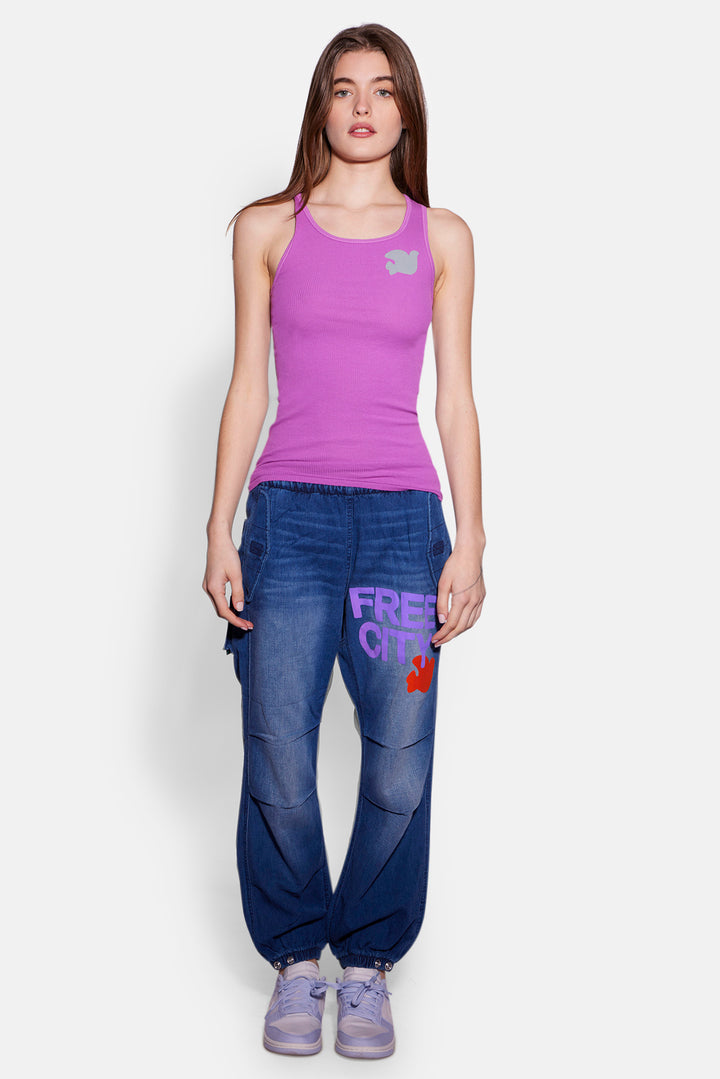 FreeCity LARGE Flap/Snap Shell Pant Indigo 2