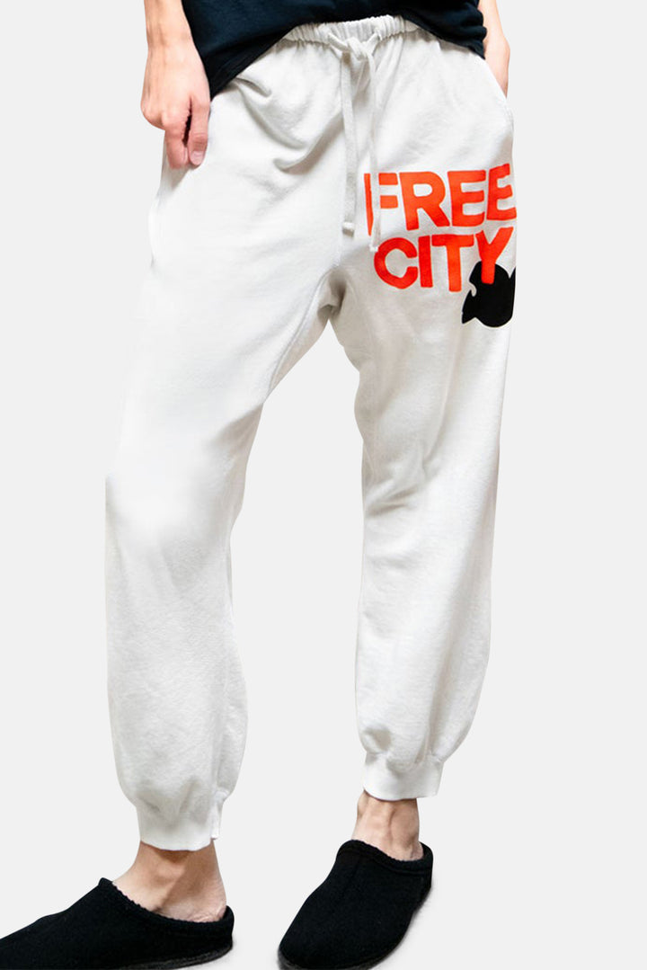 FREECITYlarge Sunfades Pocket Sweatpant Chalk Electric