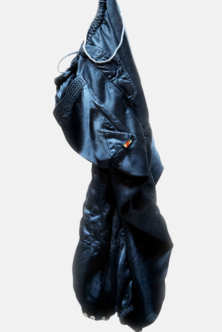 Flap/Snap Satin Jump Pant Blueplant Glass