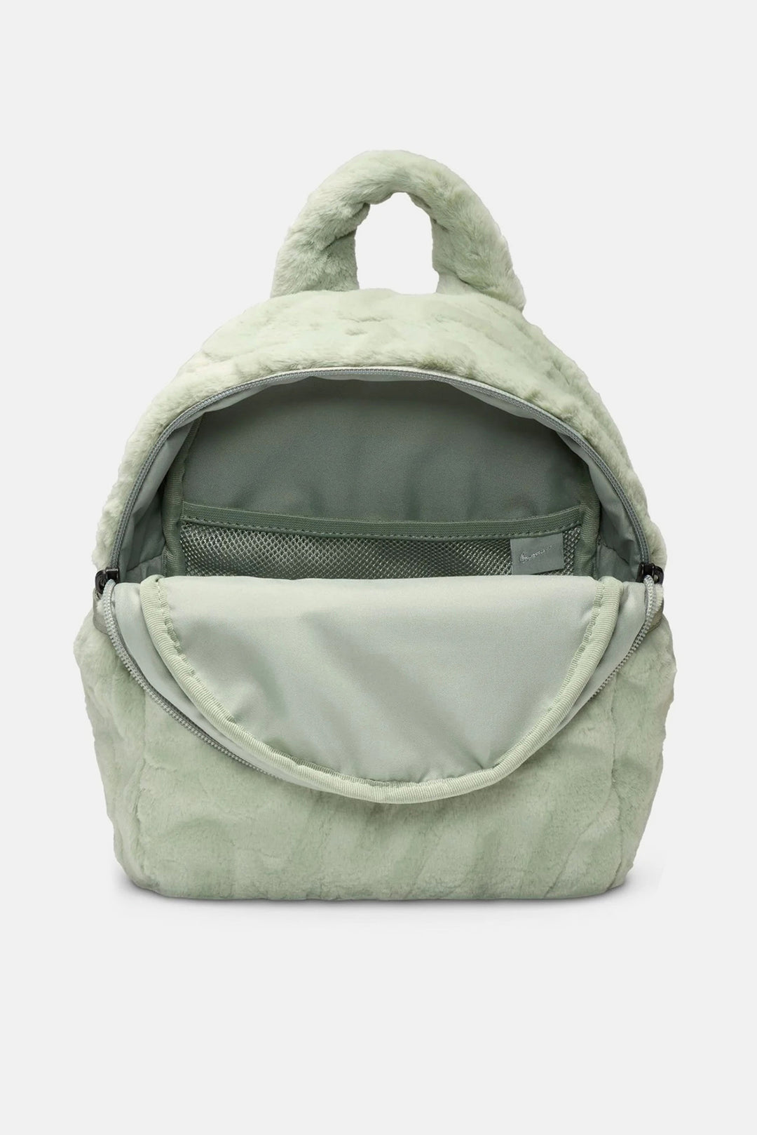 grey faux fur mini backpack Nike Sportswear Futura Faux Fur Mini Backpack (6L)