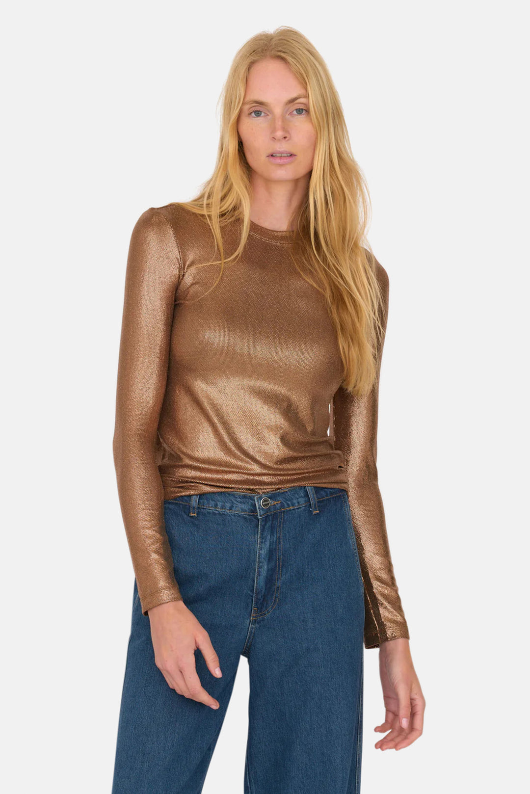 Flora Fitted Crew Bronze