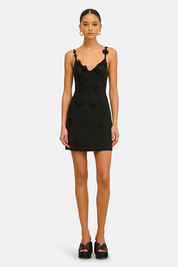 Flora Knit Dress Black