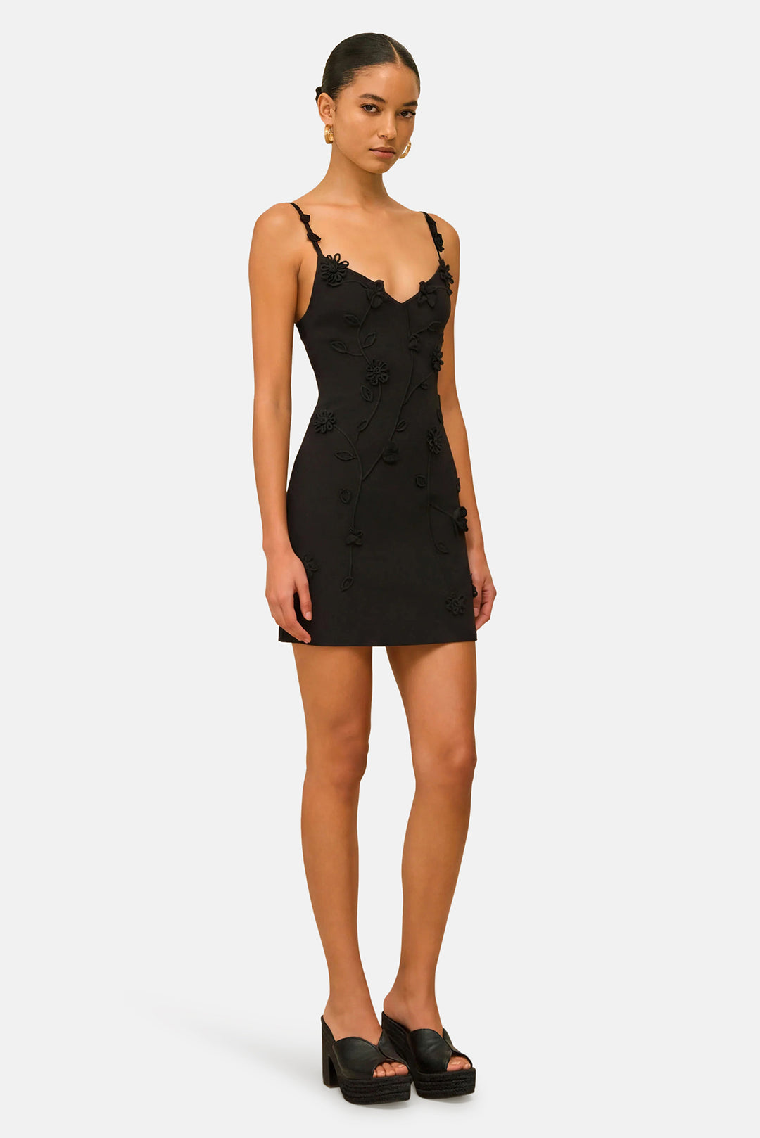 Flora Knit Dress Black