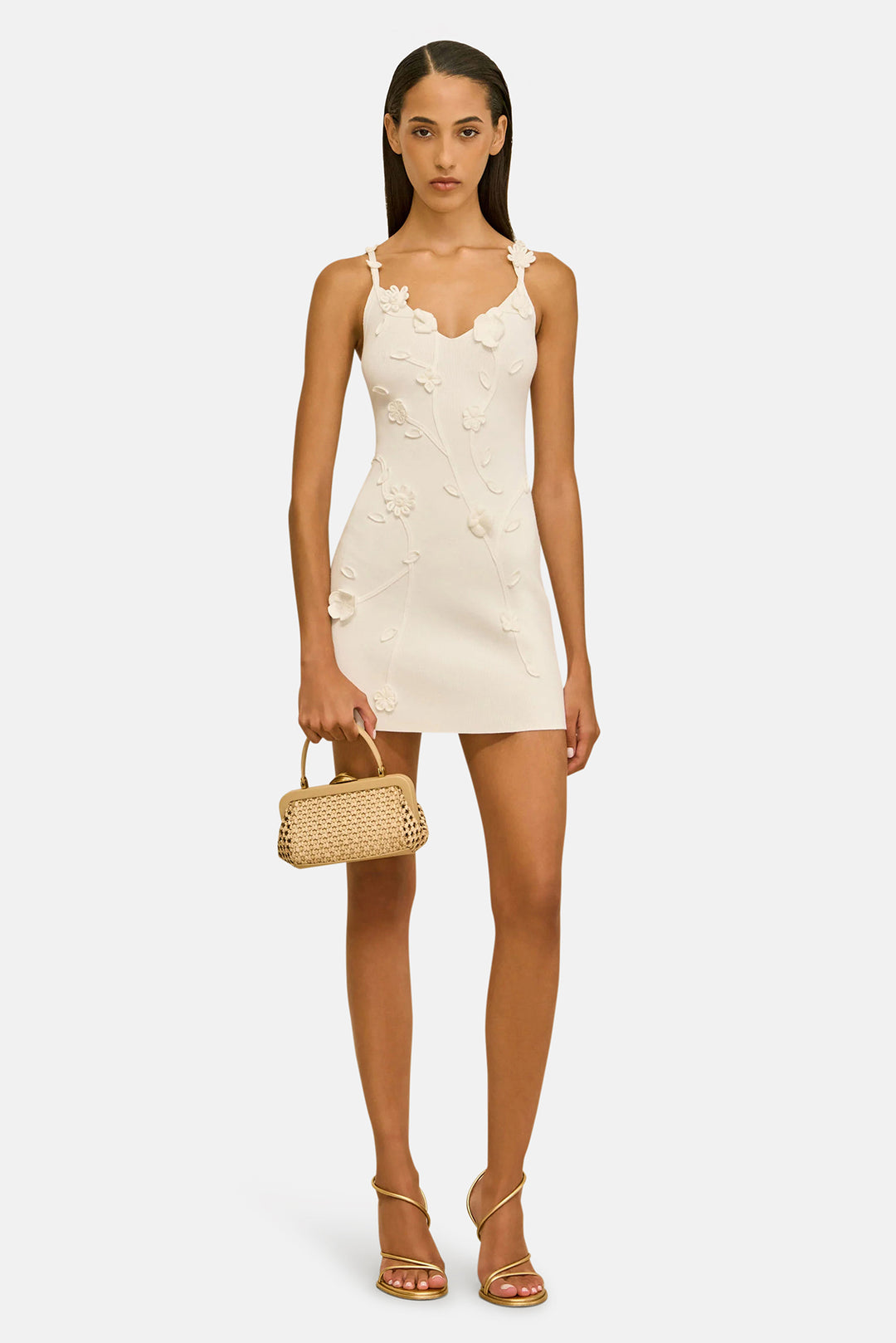 Flora Knit Dress Off White