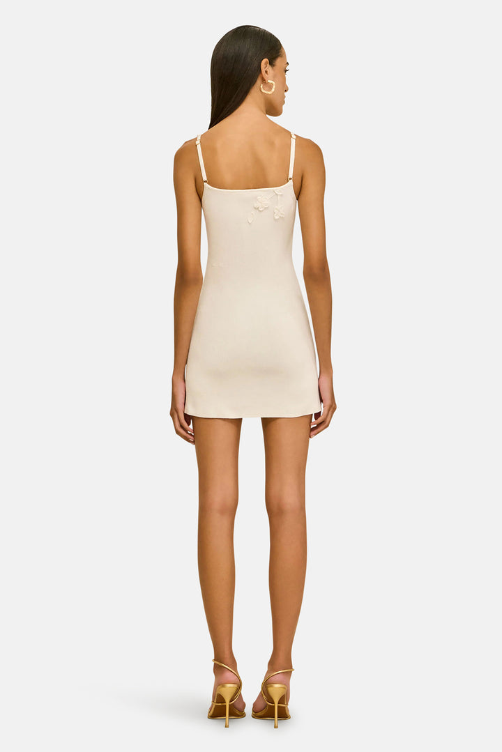 Flora Knit Dress Off White