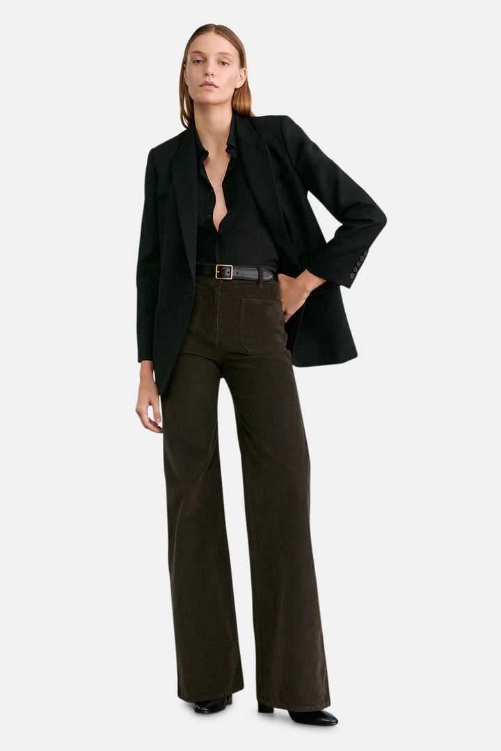 Florence Corduroy Pant Chocolate Brown