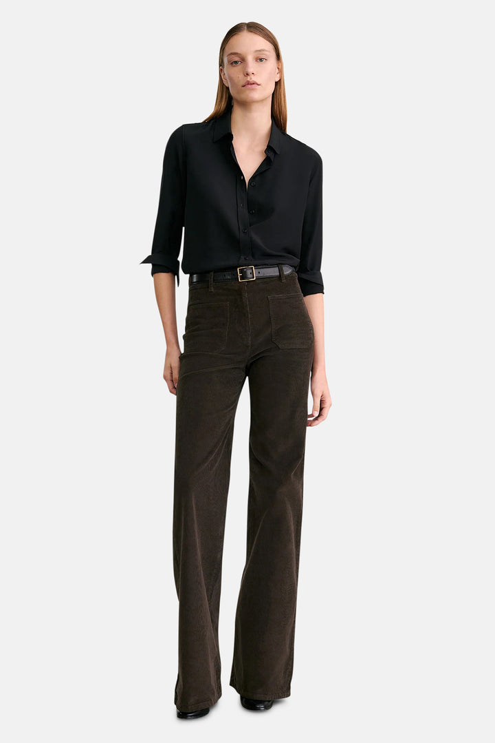 Florence Corduroy Pant Chocolate Brown