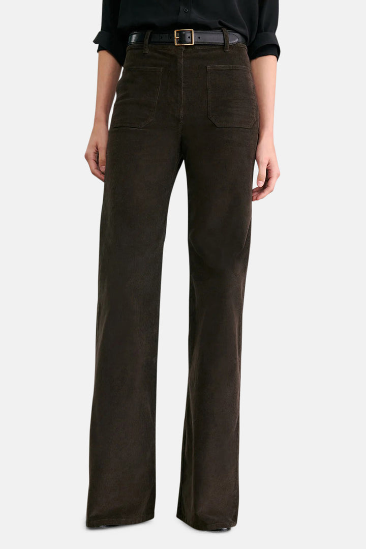 Florence Corduroy Pant Chocolate Brown