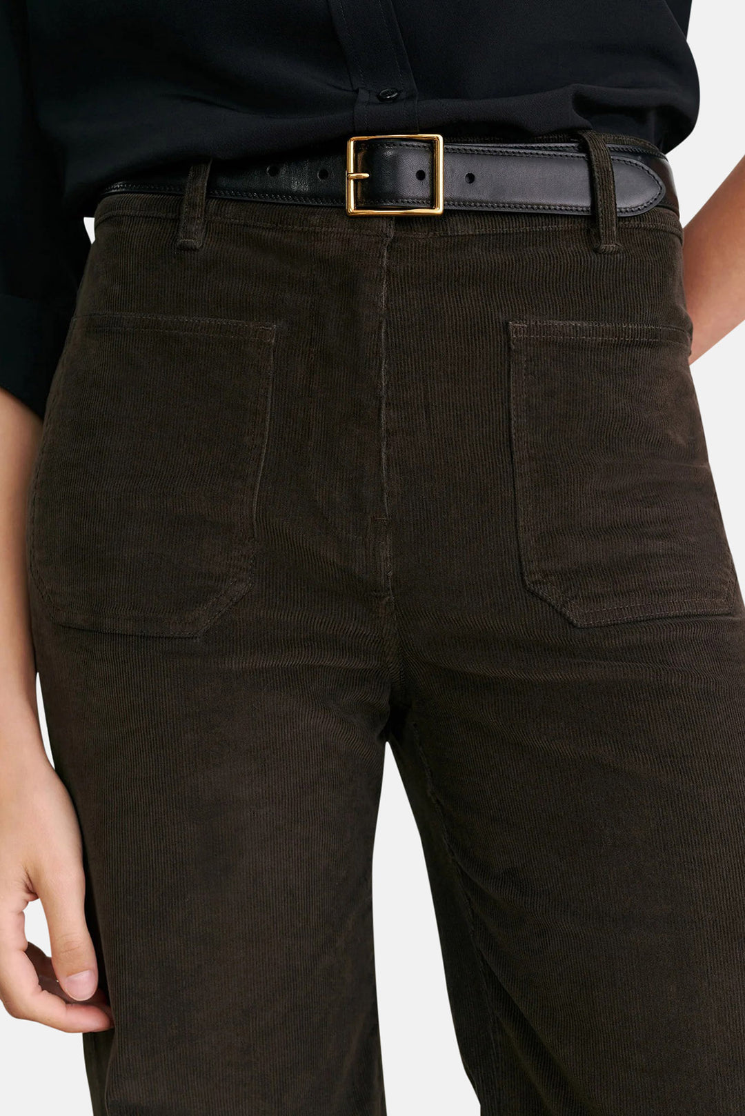 Florence Corduroy Pant Chocolate Brown