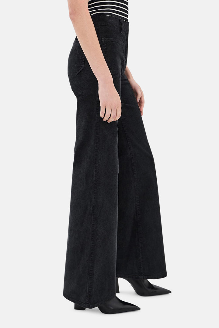 Florence Corduroy Pant Dark Charcoal
