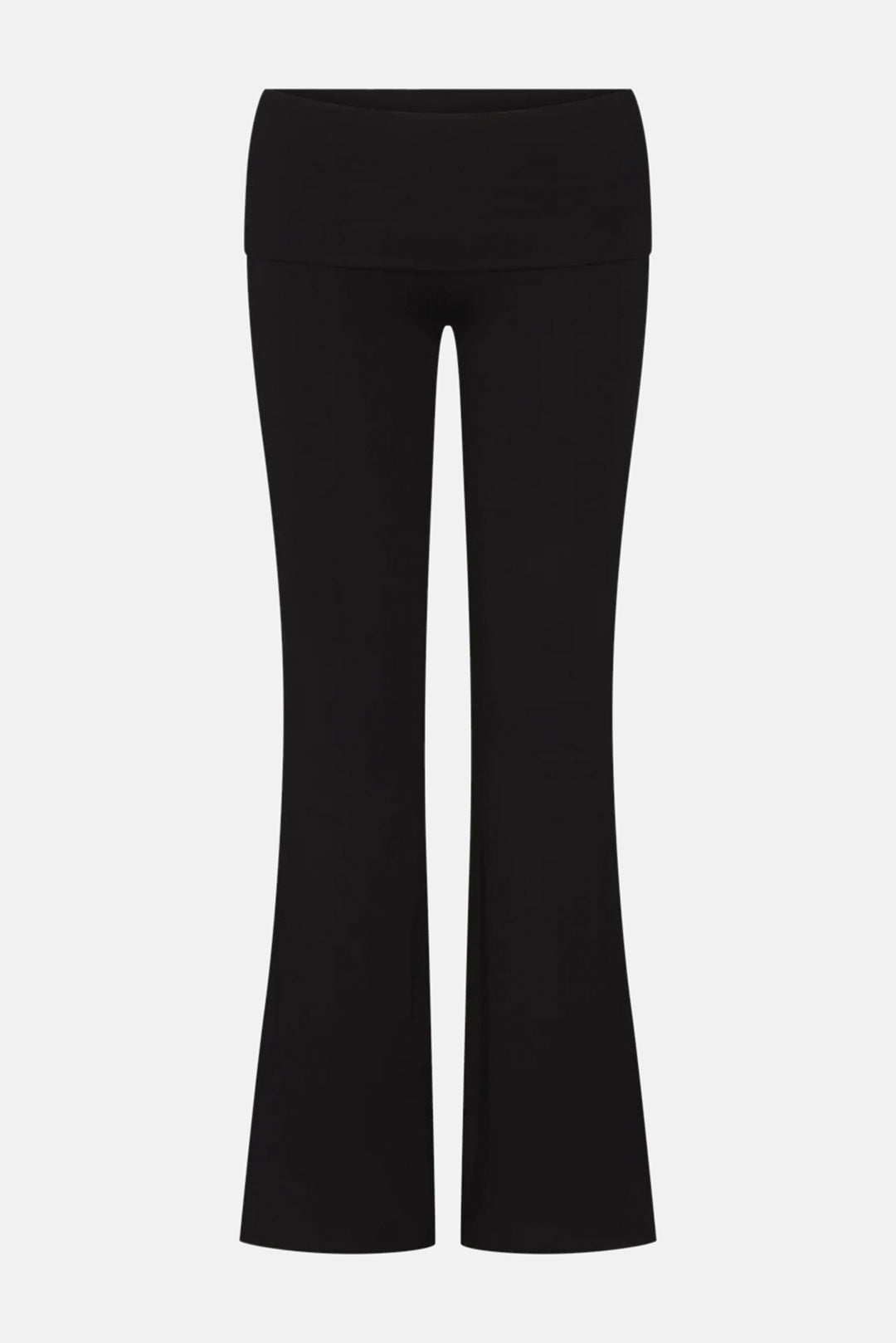 Foldover Flare Pant Black